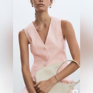 Mango Pink Sleeveless vest (New without tag)